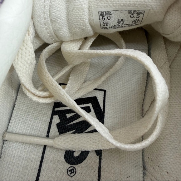 Vans Old Skool Floral Suede Canvas Sneakers Women’s 6.5 Cottagecore Skate Shoes - Picture 6 of 6